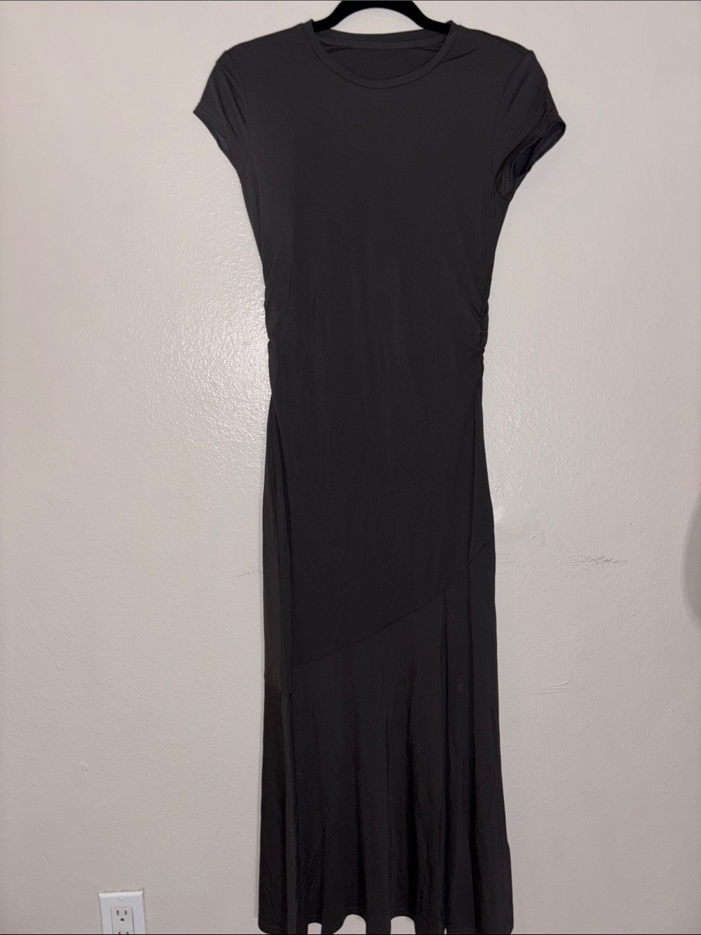 OGL Black Short-Sleeve Maxi Dress